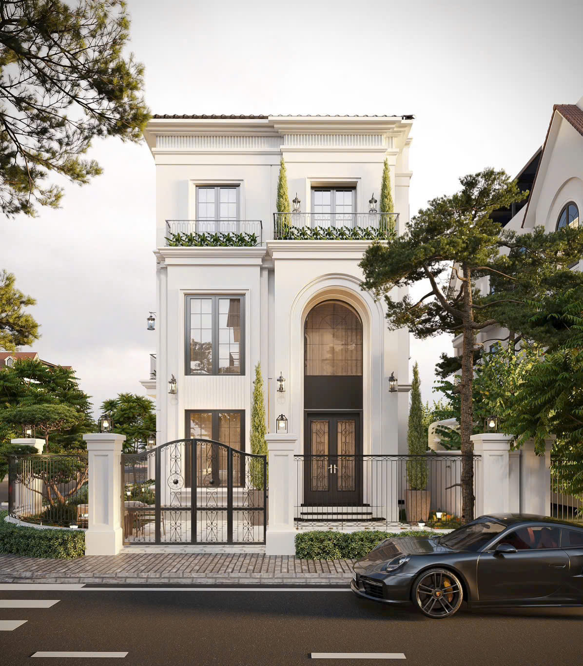 Cửa nhôm Aluprof MB86 MB79 tại biệt thự Hoa Lan Vinhomes Riverside